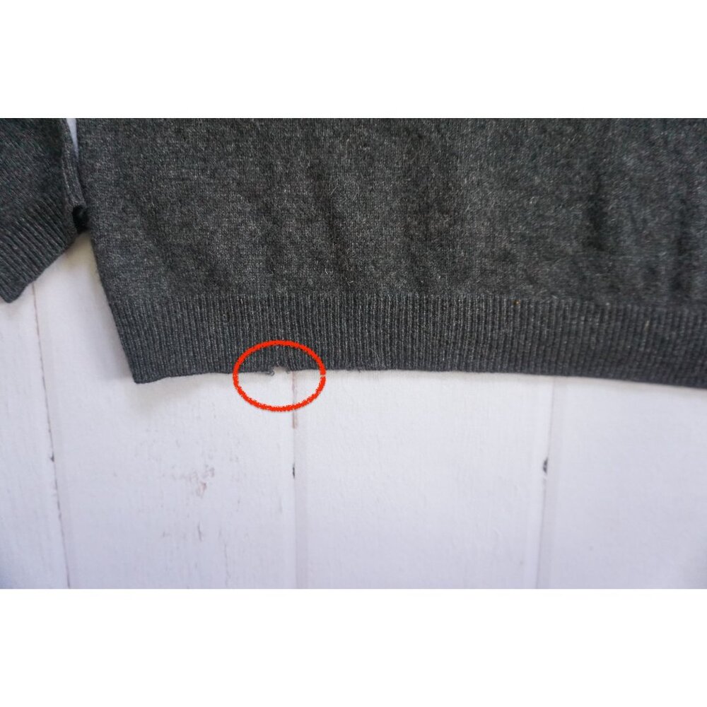 Biline Womens Charcoal Gray Cashmere Turtleneck Sweater S - Picture 3 of 6